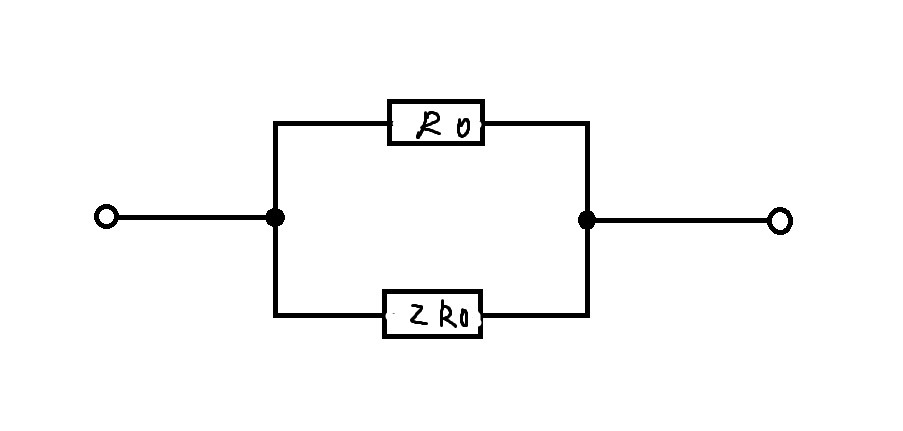 Сопротивление участка цепи изображенного на рисунке равно r0 и 2r0