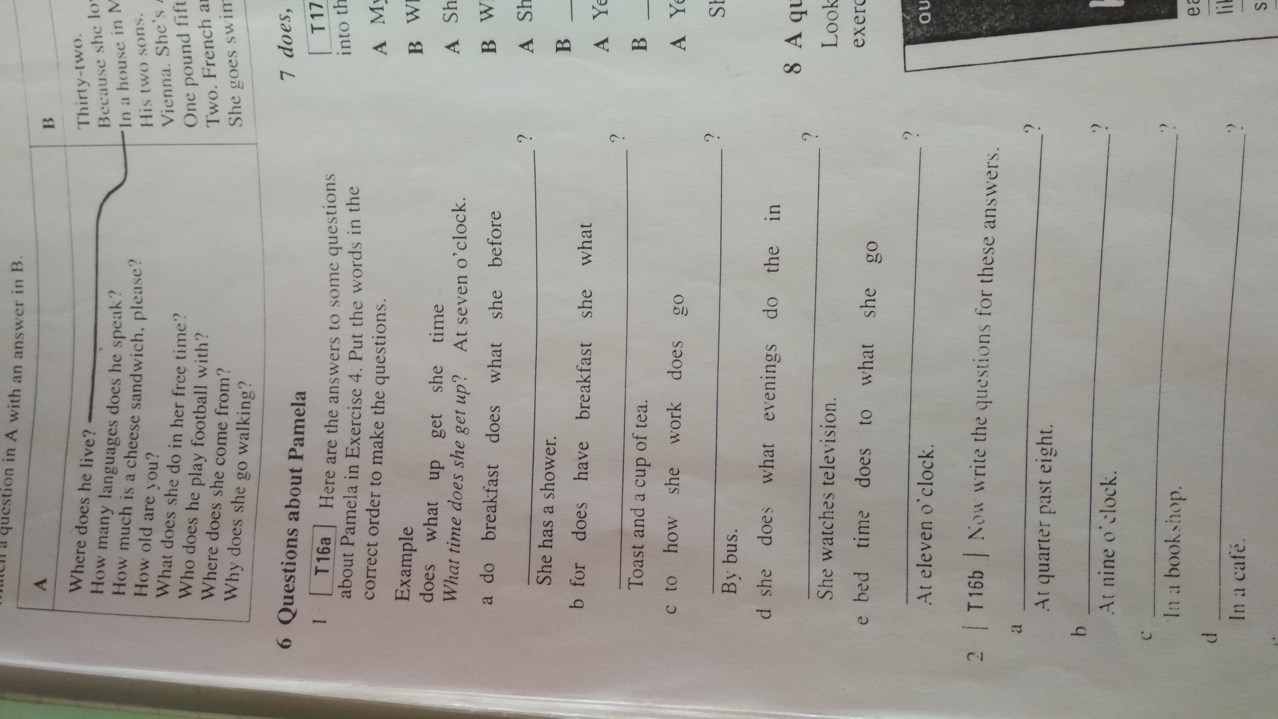 To answer some of your questions. Match the questions to the answers. Match the questions with the answers 5 класс. Match the short answer prompts below to the questions in exercise 6 then write the answers ответы. Complete the questions to the answers below 5 классбапанова.