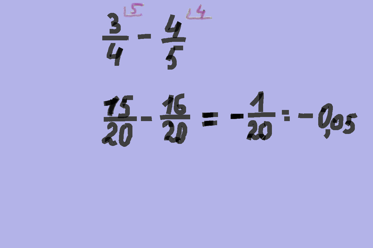 Вычислите 3^-4. Вычислите 3/4-4/5. Вычислите -3,5*(-0,004) полное решение.