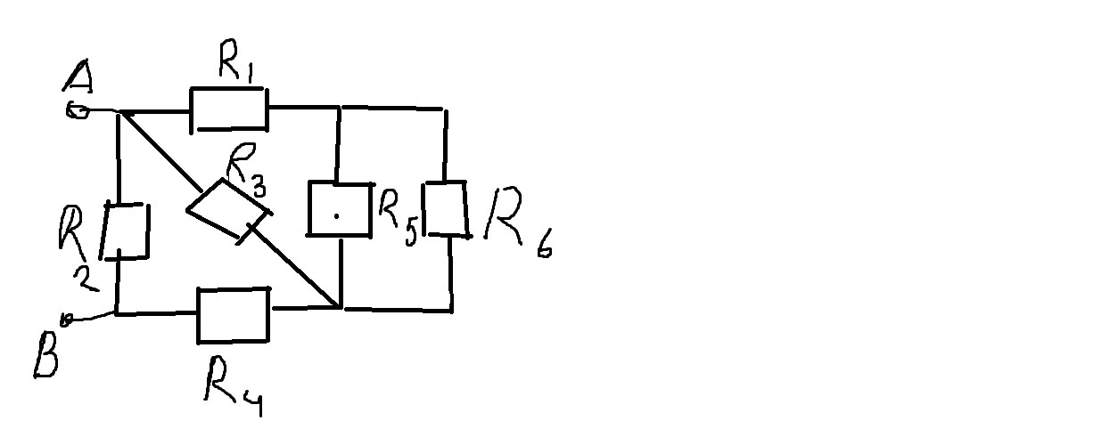 Определить общее сопротивление цепи на рисунке r1 r2 r3 9