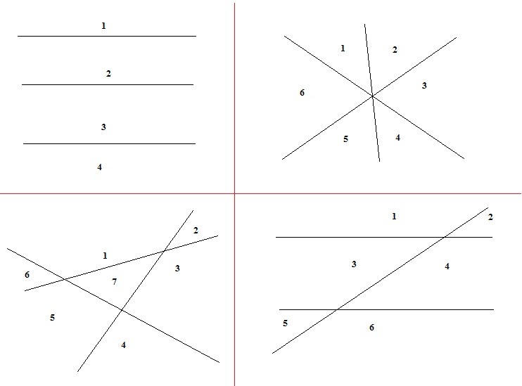 На рисунке пересекаются три прямые запишите какие прямые